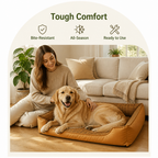 DogBedHouse Bite-Resistant Bamboo-Mat Dog House (Pre-Assembled)