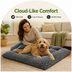 DogBedHouse Thick Ultra-Soft Polyester & Raised Edge Crate Pad