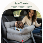 DogBedHouse Breathable Polyester Travel Carrier (Safety Hook & Car Seat Fit)
