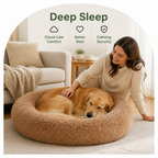 DogBedHouse Plush Donut Bolster Bed