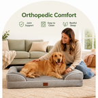 DogBedHouse Orthopedic Memory Foam Dog Bed (Removable Cover)