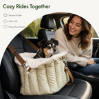 DogBedHouse Plush Fleece Car Seat & Travel Carrier