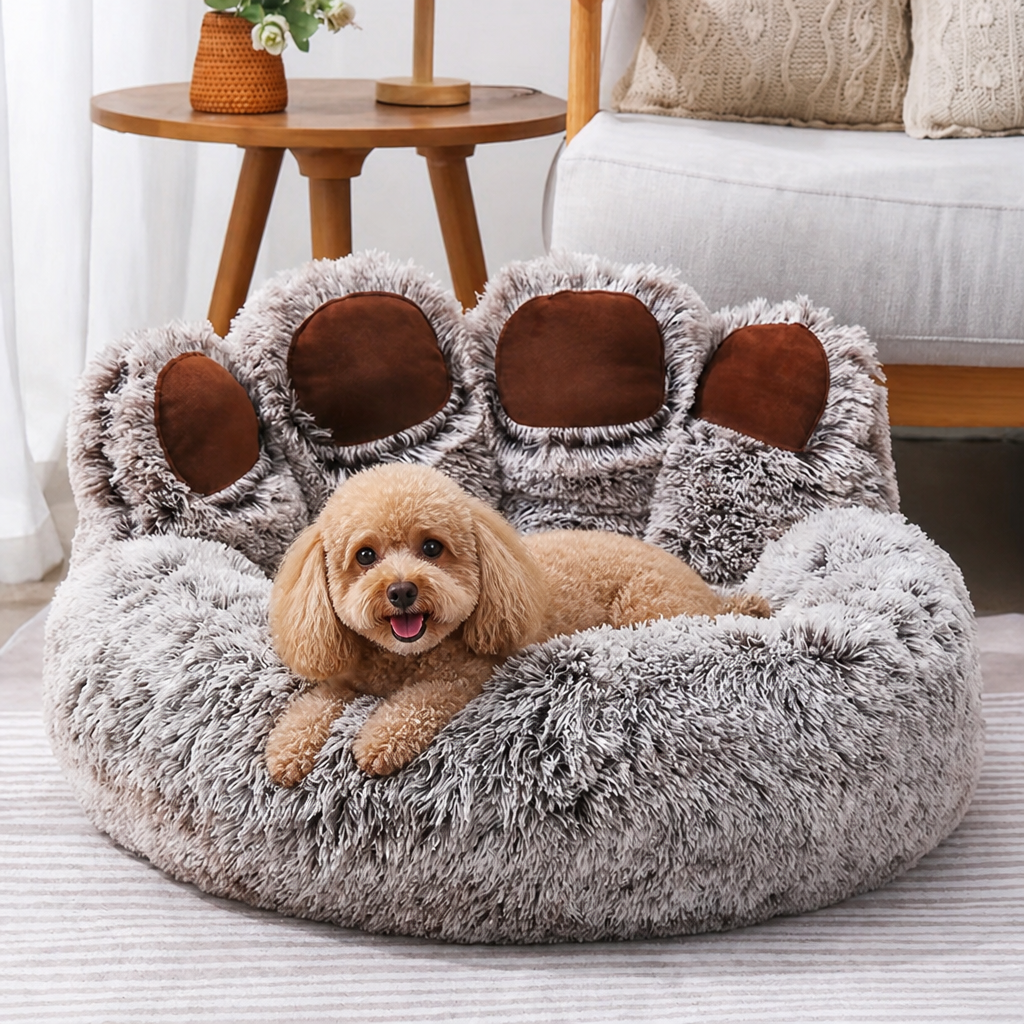 DogBedHouse Warm Plush & Thickened Polyester Pet Bed