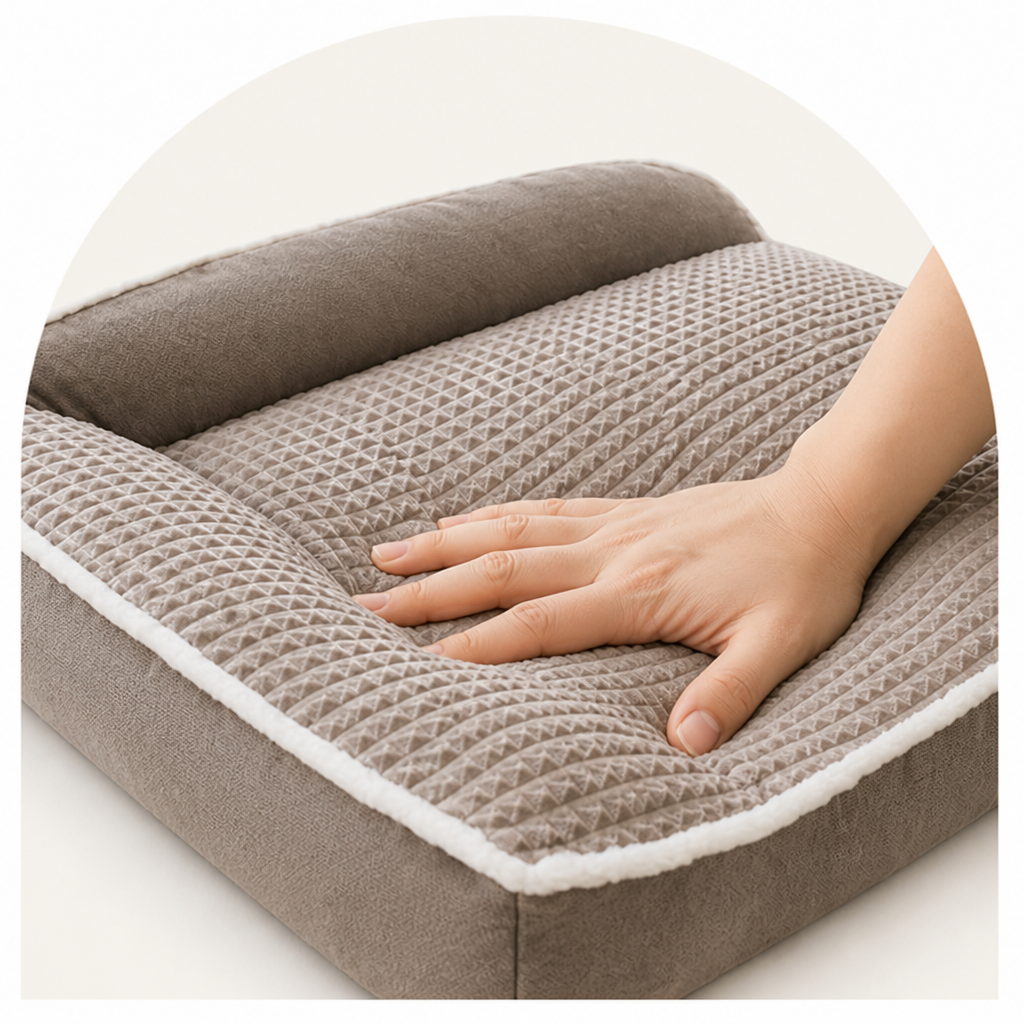 DogBedHouse Plush Bolster & Washable Dog Sofa Bed