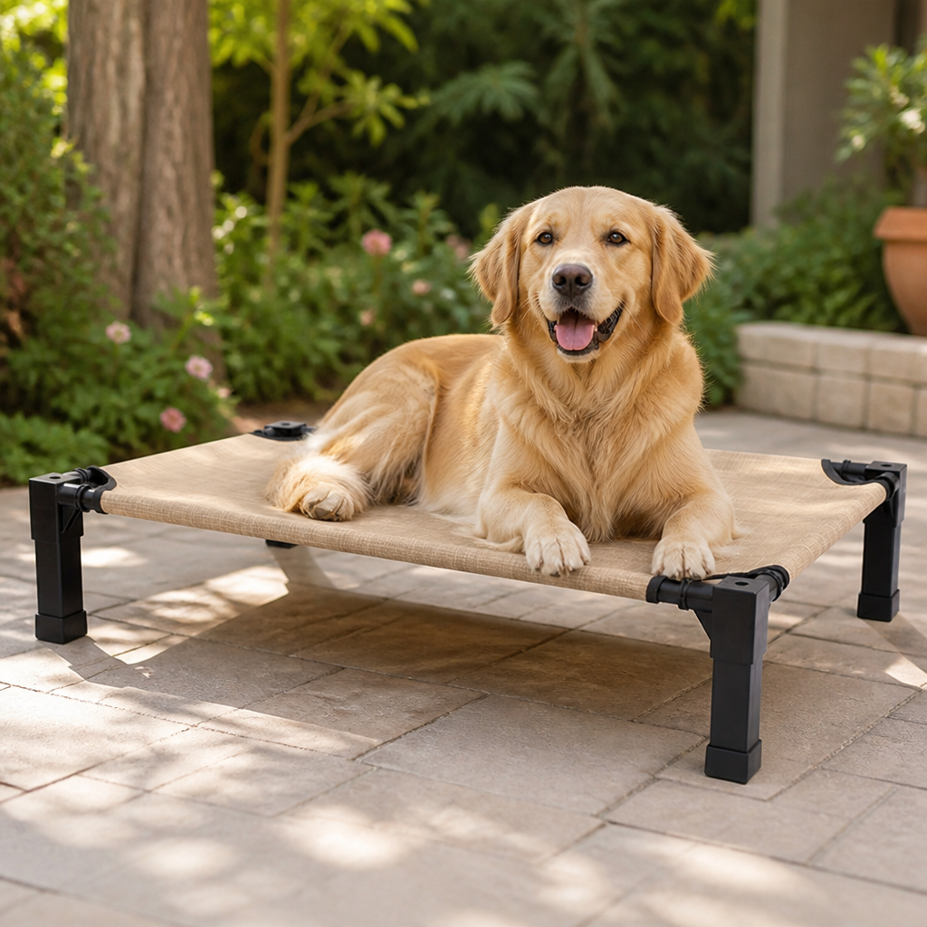 DogBedHouse Elevated Washable Breathable Mesh Dog Bed