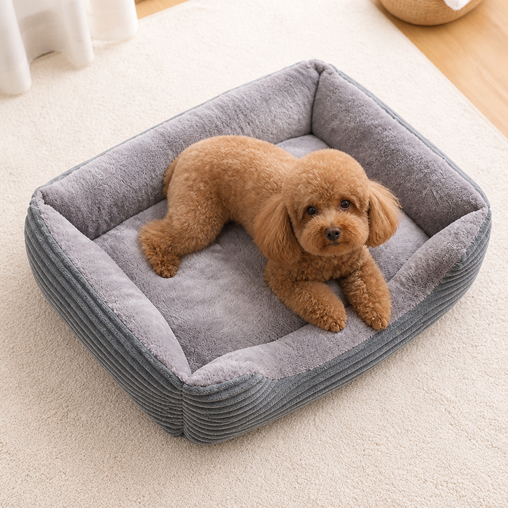 DogBedHouse Cozy All-Season Corduroy Dog Bed (Multiple Sizes)