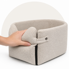 DogBedHouse Plush & Durable Polyester Dog Car Seat (Small/Medium)