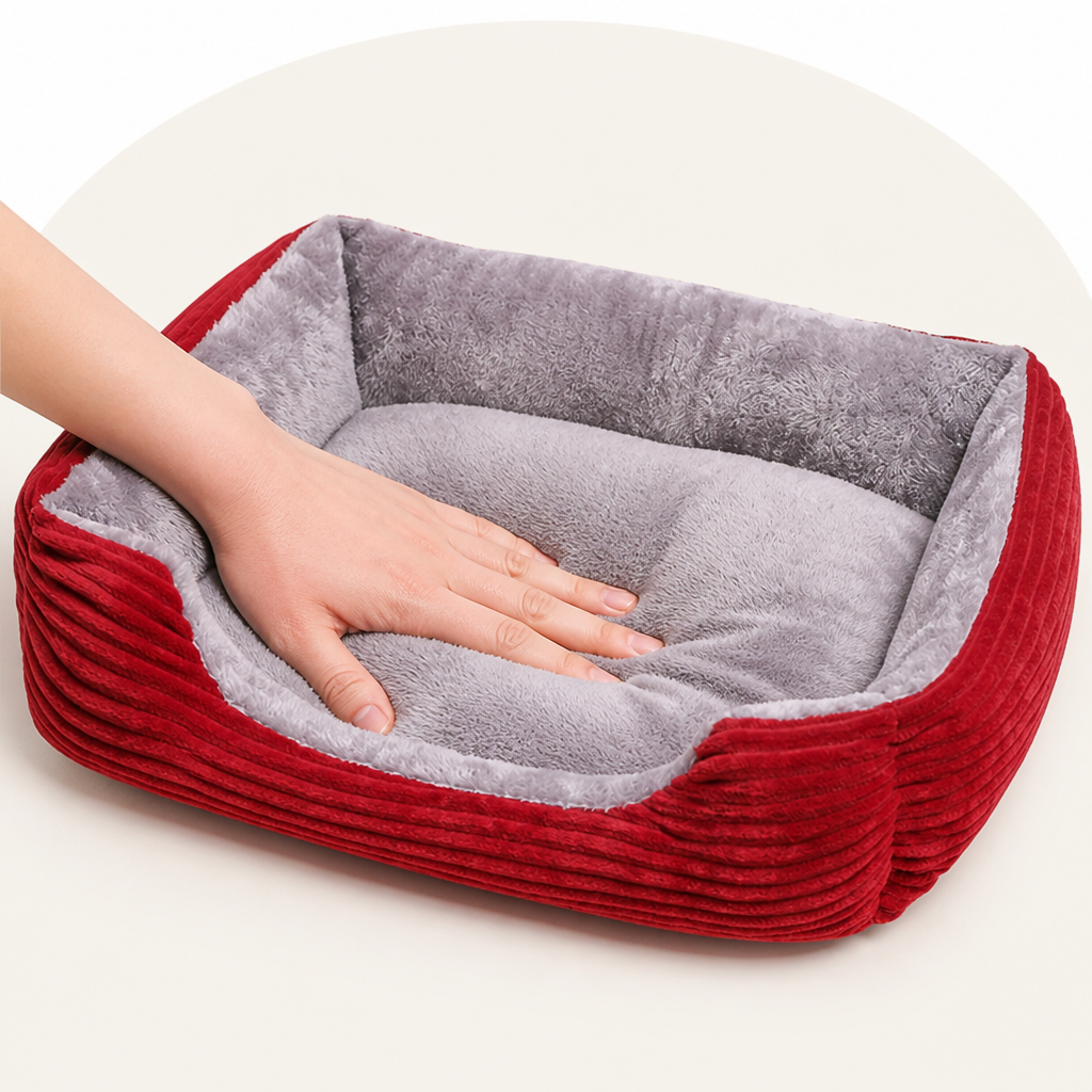 DogBedHouse Cozy All-Season Corduroy Dog Bed (Multiple Sizes)