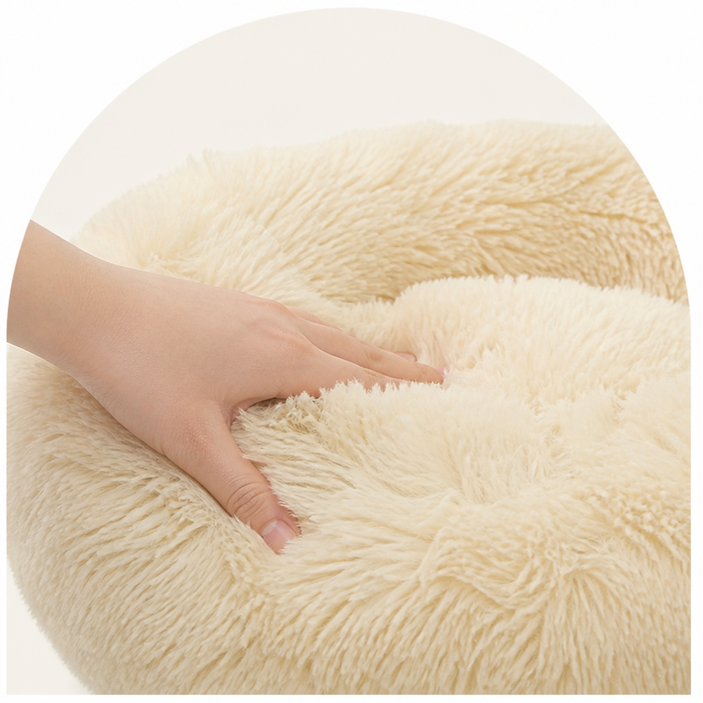 DogBedHouse Alpaca Plush High-Rebound Pet Bed