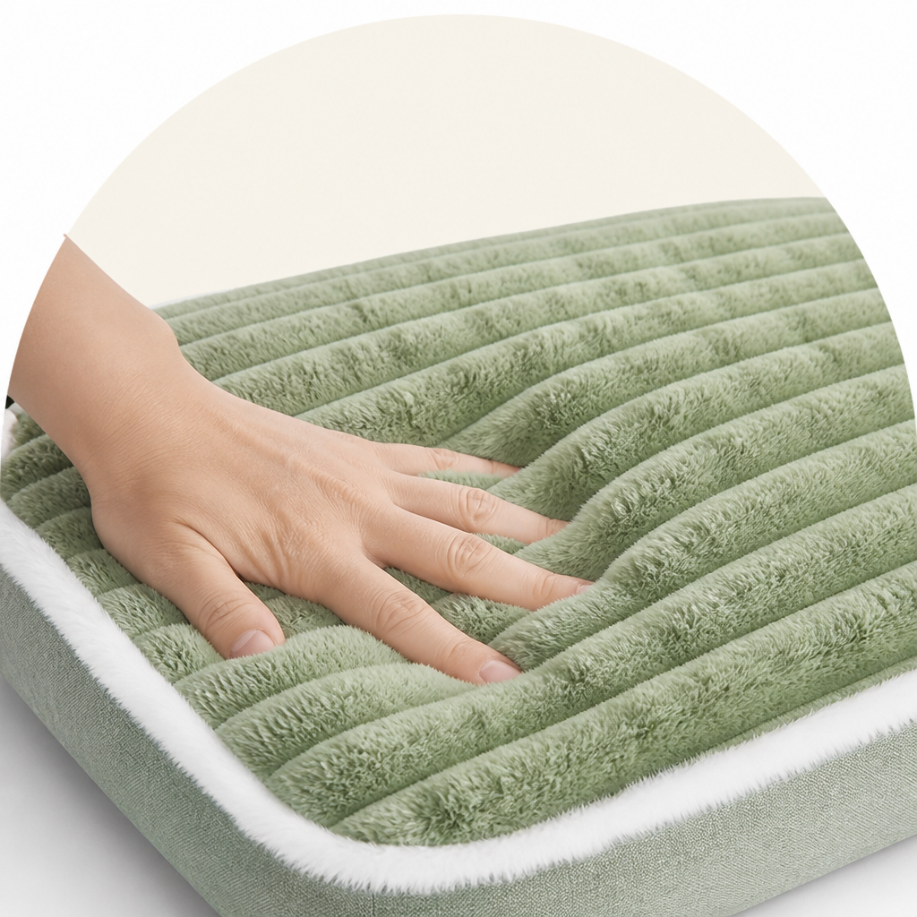 DogBedHouse Four-Season Plush & Washable Dog Sleeping Mat (Removable Floor Mat)