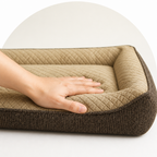 DogBedHouse Orthopedic Memory Foam Dog Bed (Machine-Washable Cover)