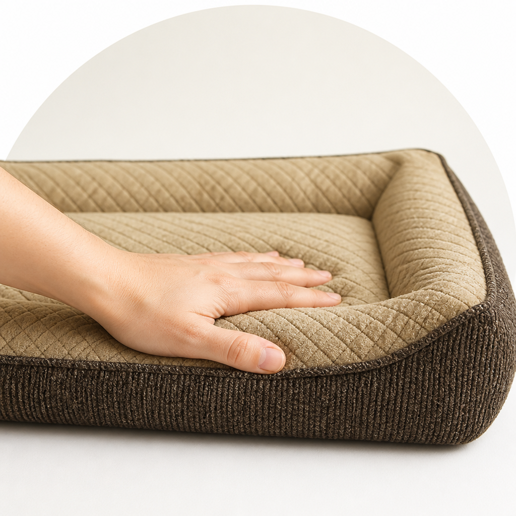 DogBedHouse Orthopedic Memory Foam Dog Bed (Machine-Washable Cover)