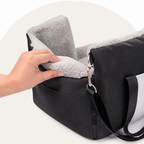 DogBedHouse Double Seat Belts & Washable Dog Car Seat (Small Dog)