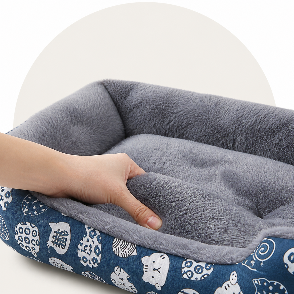 DogBedHouse Ultra-Soft & Easy-Clean Polyester Pet Mattress