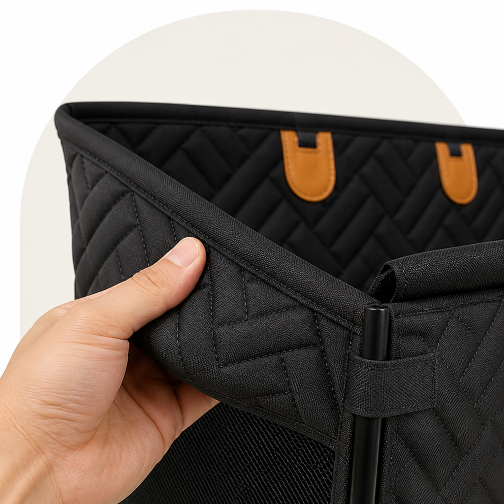 DogBedHouse Hard Base & Rear Expanders Car Seat Cover (Large)
