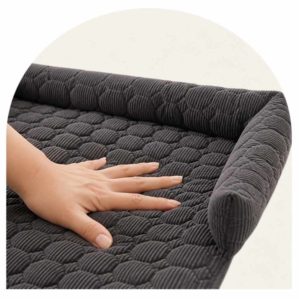 DogBedHouse Non-Slip & Scratch-Resistant Plush Pet Mat