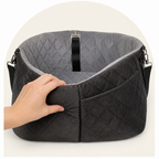 DogBedHouse Washable Plush & Non-Slip Car Seat Booster
