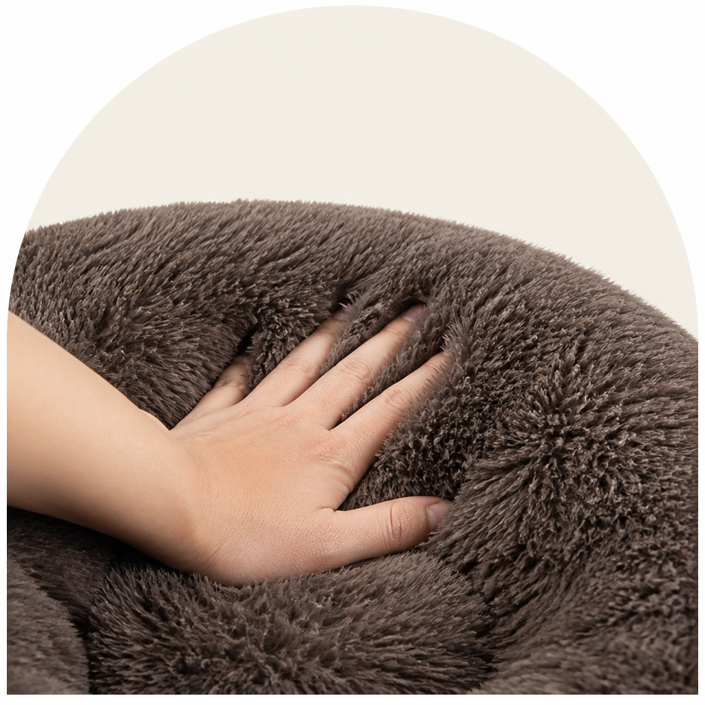 DogBedHouse Plush Donut Bolster Bed
