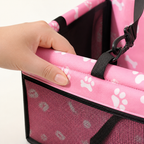 DogBedHouse Adjustable Safety Strap Dog Car Seat (Foldable)