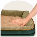 DogBedHouse Removable Washable Plush Bolster Bed