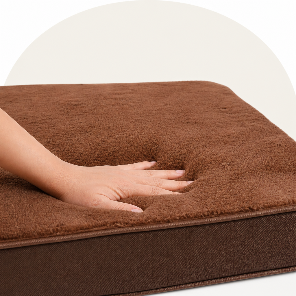 DogBedHouse Orthopedic Memory Foam & Non-Slip Dog Bed (Removable Cover)