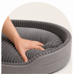 DogBedHouse Thickened Orthopedic & Breathable Plush Dog Bed (Removable Cover)
