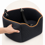 DogBedHouse Washable Canvas & Non-Slip Car Booster Seat (Up To 40 lb)