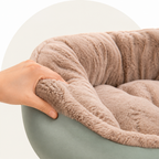 DogBedHouse Washable & Non-Slip Round Bolster Dog Bed