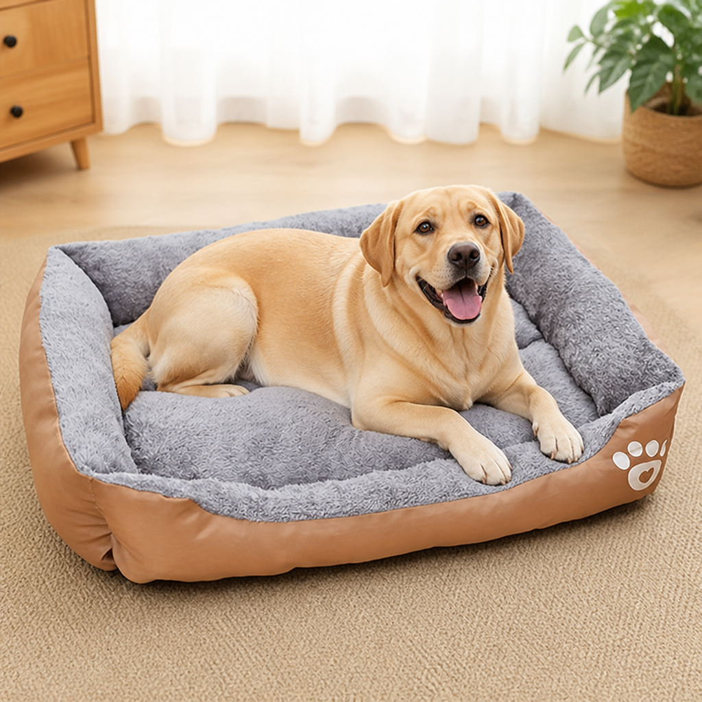 DogBedHouse Cozy Plush & Washable Dog Bed