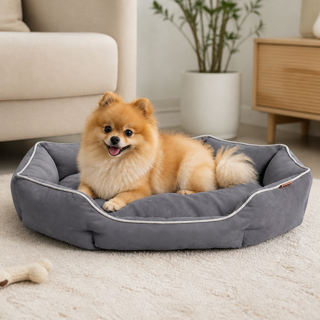 DogBedHouse All-Season Plush Donut Pet Bed