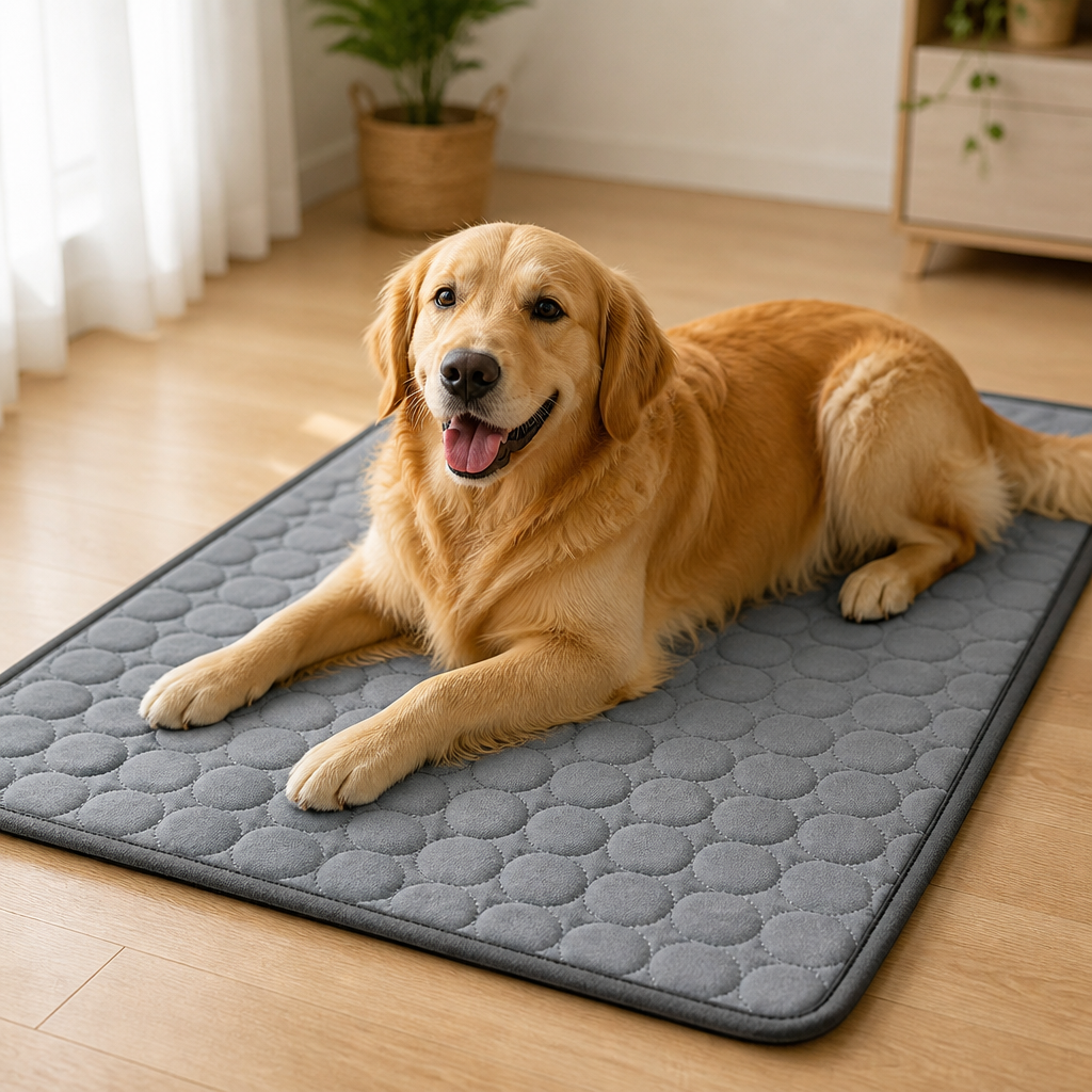 DogBedHouse Breathable Polyester Cooling Mat (Washable Cover)