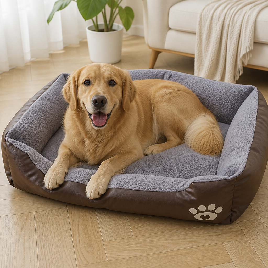 DogBedHouse Cozy Plush & Washable Dog Bed