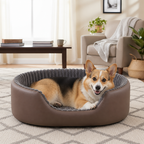 DogBedHouse Orthopedic High-Density Sponge Dog Bed (Removable Washable Cover)