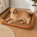 DogBedHouse Bite-Resistant Bamboo-Mat Dog House (Pre-Assembled)