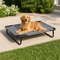 DogBedHouse Elevated Iron Frame & Breathable Dog Bed (No Filler)
