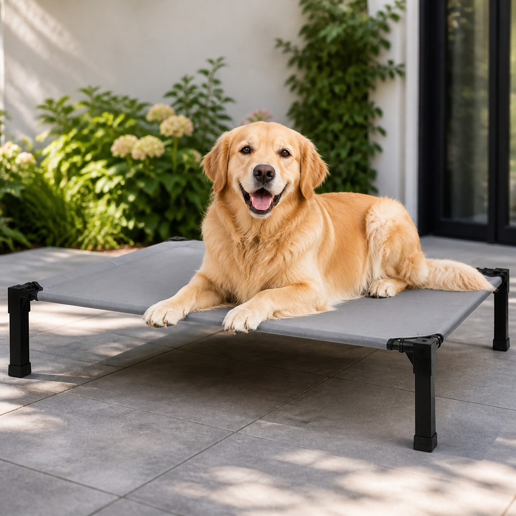 DogBedHouse Elevated Washable Breathable Mesh Dog Bed