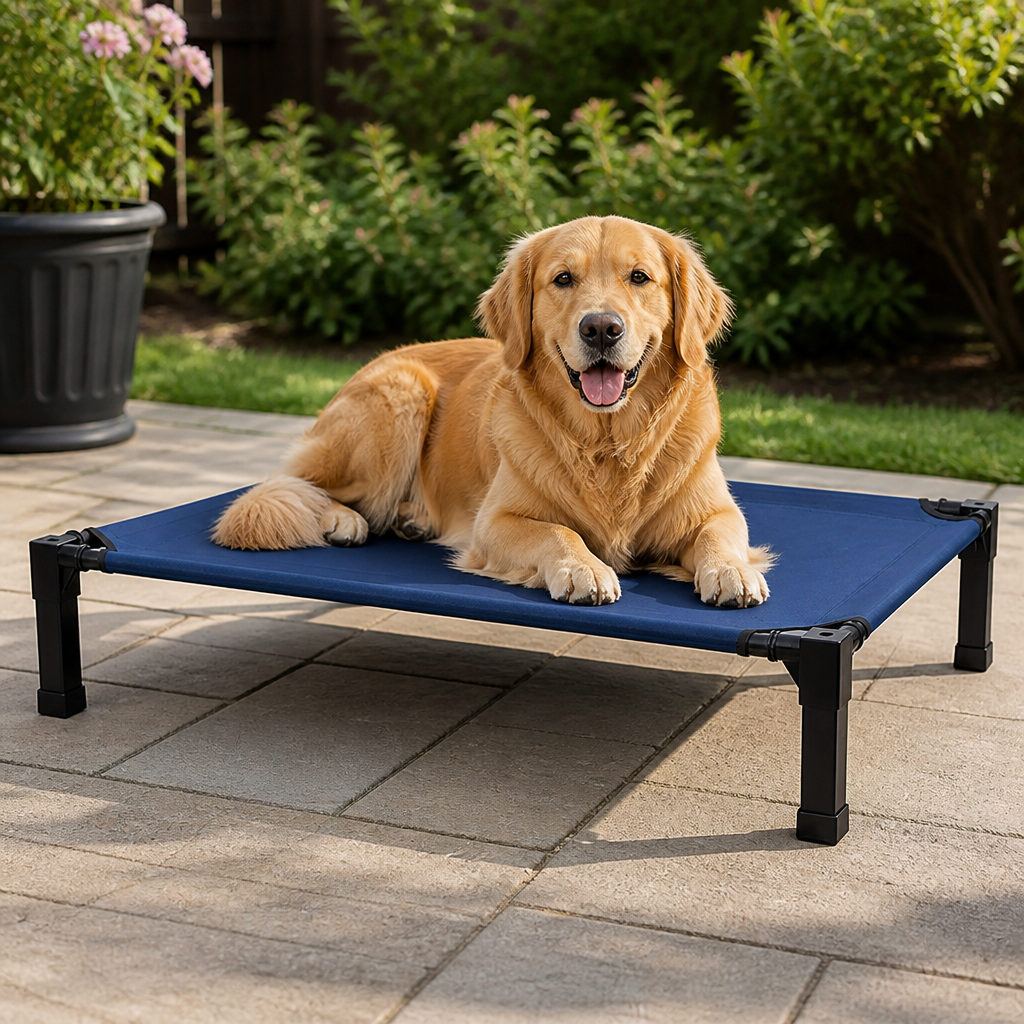 DogBedHouse Elevated Washable Breathable Mesh Dog Bed