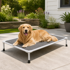 DogBedHouse Chew-Proof Aluminum Frame Elevated Dog Bed (Indoor/Outdoor)