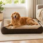 DogBedHouse Orthopedic Memory Foam Dog Bed (Machine-Washable Cover)