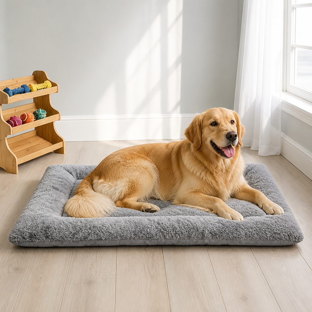 DogBedHouse Plush Polyester & Insulated Fill Dog Bed