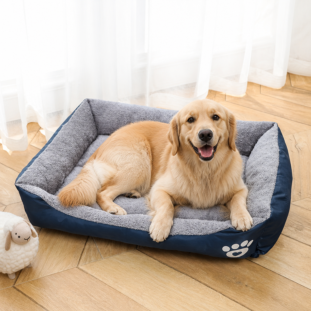 DogBedHouse Cozy Plush & Washable Dog Bed