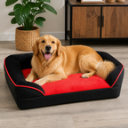 DogBedHouse Orthopedic Egg-Crate Foam & Non-Slip Dog Bed (Removable Washable Cover)