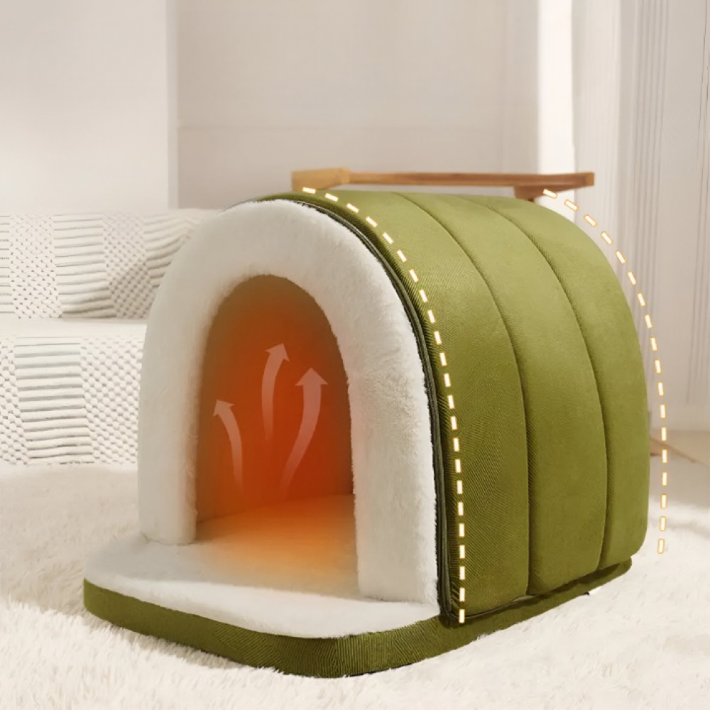 Convertible Pet Nest – 2-in-1 Dog Bed for Anxiety Relief