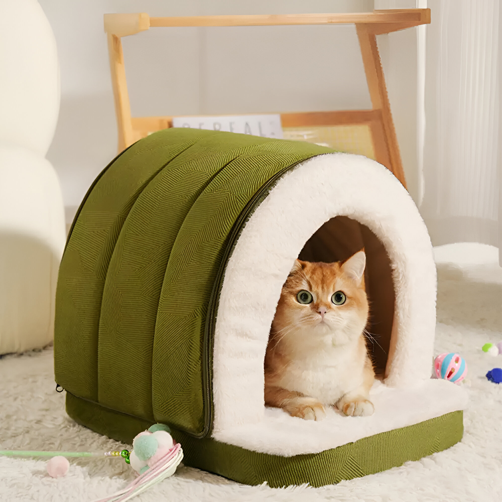 Convertible Pet Nest – 2-in-1 Dog Bed for Anxiety Relief