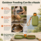 2-in-1 Leak-Resistant Folding Pet Travel Bottle & Bowl (15.6 fl oz)
