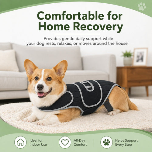 Adjustable Breathable Back Support Vest (Long-Backed Breeds)