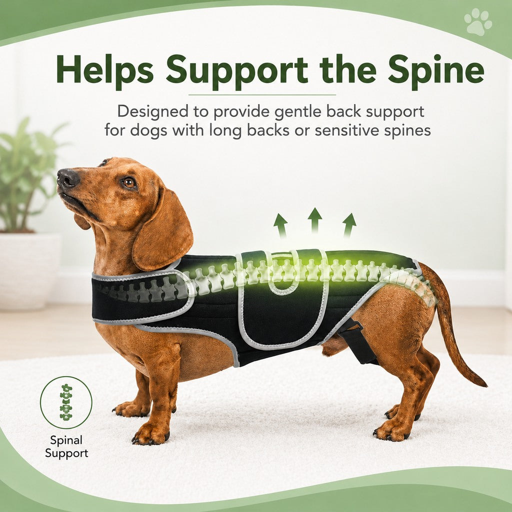 Adjustable Breathable Back Support Vest (Long-Backed Breeds)