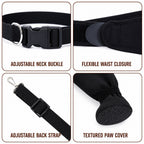 Adjustable Hip-to-Paw Dog Rear Leg Recovery Sleeve (Enclosed Paw Cover)