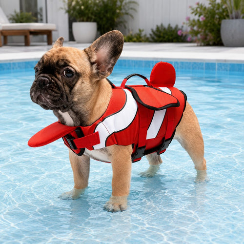 Adjustable Padded Chin Float Dog Life Jacket (Small Breeds)