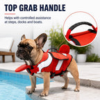 Adjustable Padded Chin Float Dog Life Jacket (Small Breeds)